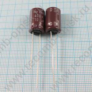 10uF 400v 400v10uF 10x16 KMG - Электролитический конденсатор