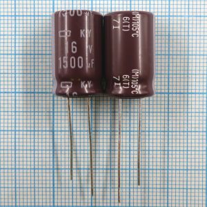 1500uF 16v 16v1500uF 12.5x20 KY - Электролитический конденсатор