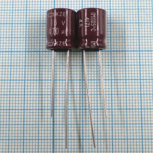 470uF 16v 16v470uF 10x12.5 KZE - Электролитический конденсатор