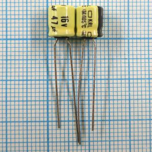 47uF 16v 16v47uF 6x7 KRL - Электролитический конденсатор