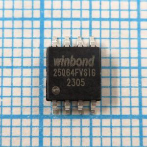 W25Q64FVSIG 25Q64FVSIG 3V - Flash память с последовательным интерфейсом объемом 64Mbit