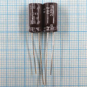 330uF 25v 25v330uF 10x12.5 KY - Электролитический конденсатор
