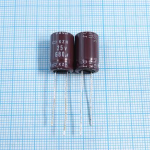 680uF 25v 25v680uF 10x16 KZH - Электролитический конденсатор