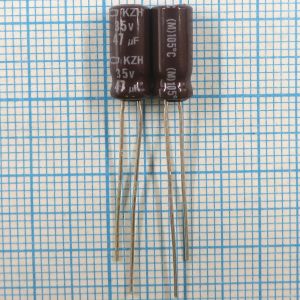 47uF 35v 35v47uF 5x11 KZH - Электролитический конденсатор