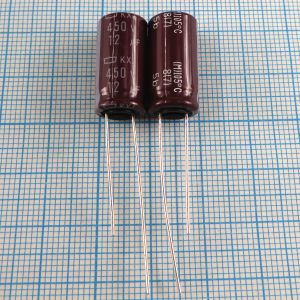 12uF 450v 450v12uF 10x20 KXJ - Электролитический конденсатор