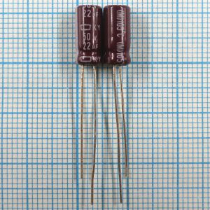 22uF 50v 50v22uF 5x11 KY - Электролитический конденсатор