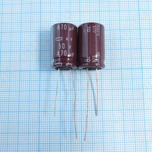 470uF 50v 50v470uF 12.5x20 KY - Электролитический конденсатор