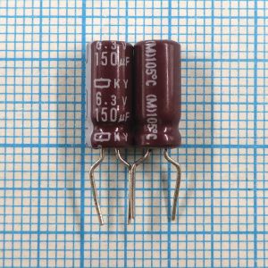 150uF 6.3v 6.3v150uF 5x11 KY - Электролитический конденсатор