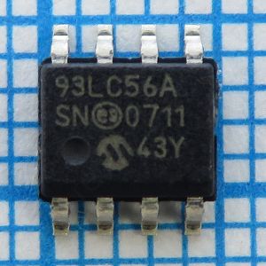 93LC56A - EEPROM объемом 2 kбит(128x16)  с интерфейсом I2C