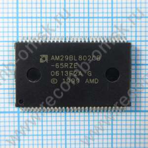 AM29BL802CB AM29BL802CB-65RZE - Flash память с параллельным интерфейсом 16bit объемом 1Mbyte используется во многих современных машинах