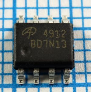 AO4912 4912 30V 8.5A 7A - Несимметричный сдвоенный N канальный транзистор