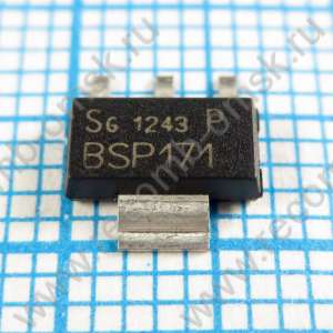 BSP171 - P канальный транзистор, используется для ремонта поврежденных элементов системы зажигания в автомобильных блоках управления