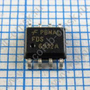 FDS6912A 30V 6A - сдвоенный N канальный транзистор с логическим управлением