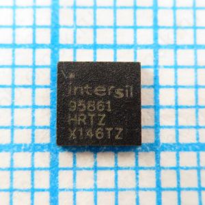 ISL95861HRTZ 95861 - Пяти фазный ШИМ-контроллер для управления напряжением, разработанный для соответствия стандарту IMVP9 (Intel Mobile Voltage Positioning)