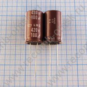 100uF 420v 420v100uF 18x30 KGM - Электролитический конденсатор