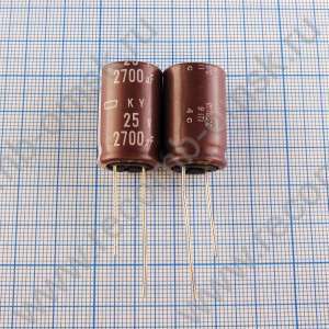 2700uF 25v 25v2700uF 16x25 KY - Электролитический конденсатор