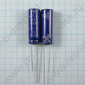 1500uF 16v 16v1500uF 10x28 LXZ - Электролитический конденсатор