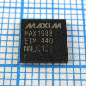 MAX1988 MAX1988ETM - Двухфазный ШИМ контроллер питания мобильных процессоров