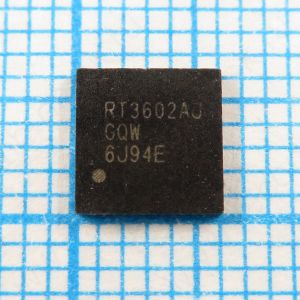 RT3602AJGQW RT3602AJ - Трехканальный ШИМ-контроллер для мобильного процессора IMVP8