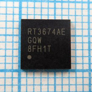 RT3674AEGQW RT3674AE - Трехканальный ШИМ-контроллер для процессора AMD SVI3 CPU/GPU Core