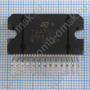TDA7560 - УНЧ-DMOS 4x43W BTL (14.4V/2 Ом), max 4x80W, Gv=26dB, Mute/Standby, HSD