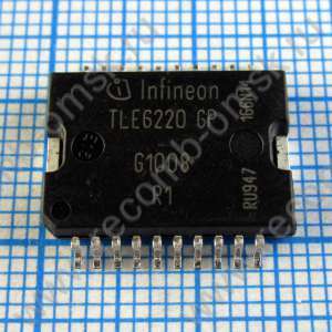 TLE6220GP - 4х канальный коммутатор с интерфейсом SPI