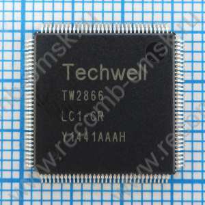 TW2866 - 4х канальный видео декодер, аудио кодек и кодировщик видео - INTERSIL/TECHWELL