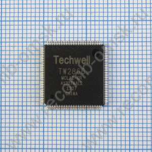 TW2866 - 4х канальный видео декодер, аудио кодек и кодировщик видео - INTERSIL/TECHWELL