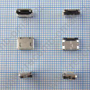 Разъем Micro USB 2.0 - B type - Horizontal - 5 pins - 2.4mm profile - USB3065 