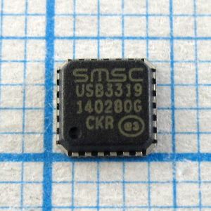 USB3319 USB3319-CR-TR - Высокоскоростной приёмо-передатчик USB 1.8V интерфейс ULPI