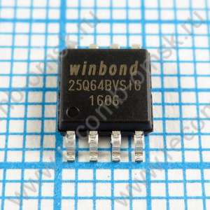 W25Q64B - Flash память с последовательным интерфейсом объемом 64Mbit