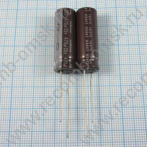 470uF 35v 35v470uF 10x30 - Электролитический конденсатор