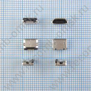 Разъем Micro USB 2.0 - B type - Horizontal - 5 pins - 2.4mm profile - USB3065 