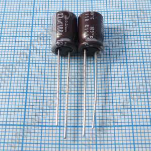 100v 22uf  8x11.5mm PW - Электролитический конденсатор
