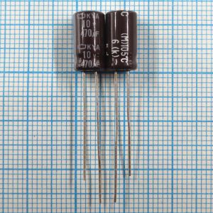 470uF 10v 10v470uF 8x12 KYA - Электролитический конденсатор