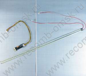 15-24 дюйма светодиодная лента (2шт) универсальная с инвертором (регулируемая яркость) для замены CCFL ламп, повышенной яркости.