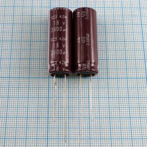 16V 3900UF 12.5x35 KZM - Электролитический конденсатор