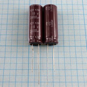 3900uF 16v 16v3900uF 12.5x35 KZM - Электролитический конденсатор