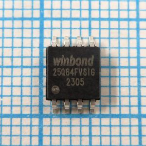 W25Q64FVSIG 3V - Flash память с последовательным интерфейсом объемом 64Mbit