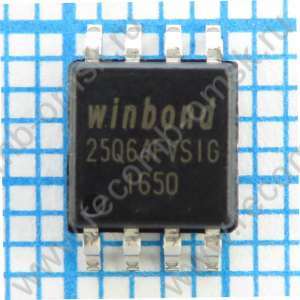 W25Q64FVSIG 3V - Flash память с последовательным интерфейсом объемом 64Mbit