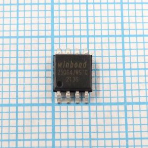 25Q64JWSIQ 1.8V - Flash память с последовательным интерфейсом объемом 64Mbit