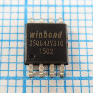 25Q64JVSIQ W25Q64JVSIQ 3V - Flash память с последовательным интерфейсом объемом 64Mbit