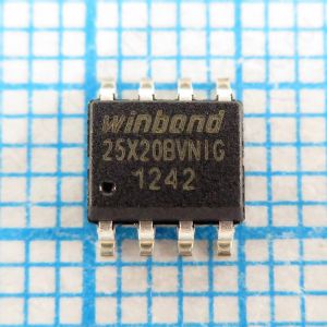 W25X20BV W25X20BVNIG - Flash память с последовательным интерфейсом SPI объемом 2Mbit