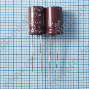 25v 680uf 10x16mm KZH - Электролитический конденсатор