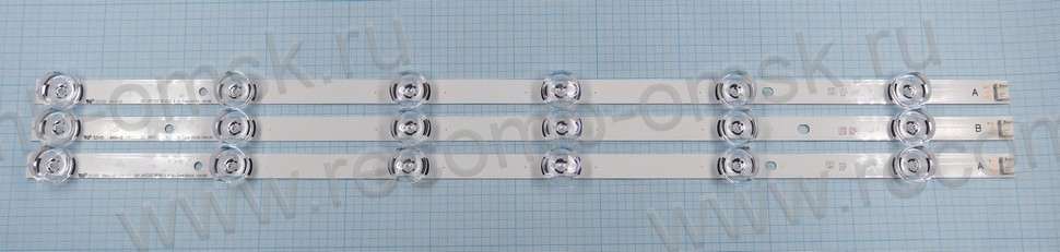 Комплект светодиодной (LED) подсветки A-Type (2шт) + B-Type (1шт) для ...