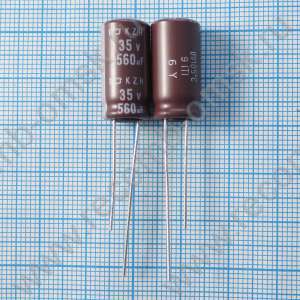 35v 1500uf 12.5x35mm KZH - Электролитический конденсатор