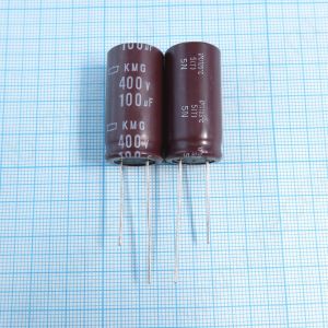 100uF 400v 400v100uF 16x30 KMG - Электролитический конденсатор