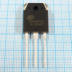 40N60FD2 600V 80A - мощный N-канальный IGBT-транзистор (Insulated Gate Bipolar Transistor) со встроенным антипараллельным диодом.