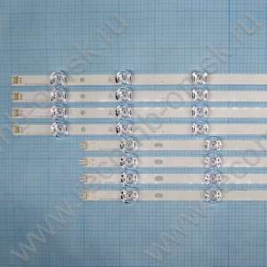 Комплект светодиодной (LED) подсветки A-Type (4шт) + B-Type (4шт) для телевизоров LG 47 дюймов серии 47LB/47LF/47LX/47LY