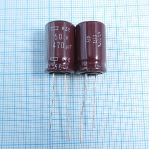 470uF 50v 50v470uF 12.5x20 KZE - Электролитический конденсатор
